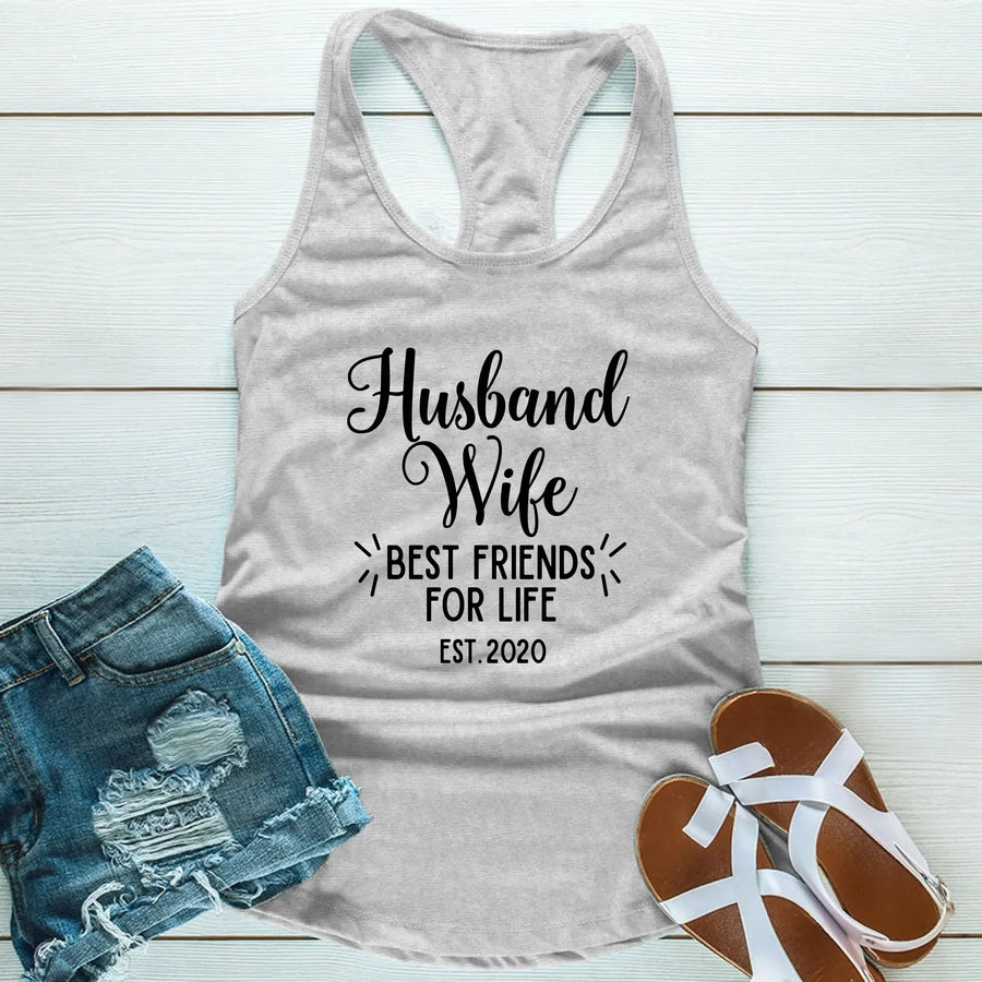 Husband Wife Best Friend for Life Tees