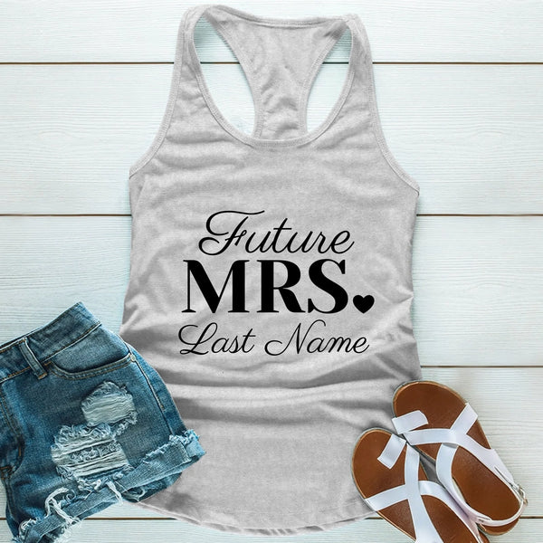 Mrs. Last Name Personalized Tees