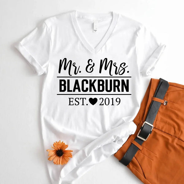 v-neck t-shirt white