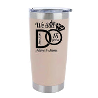 Customizable 20oz Insulated Vacuum Sealed Tumbler pink