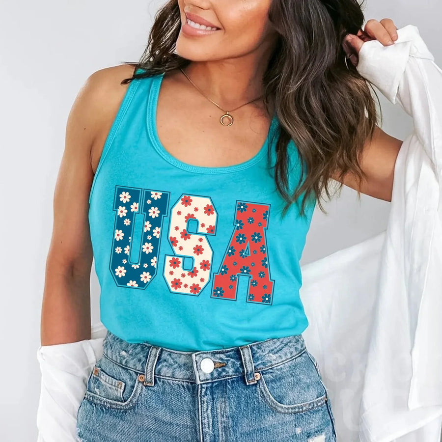 tank top model mockup tahiti blue-min