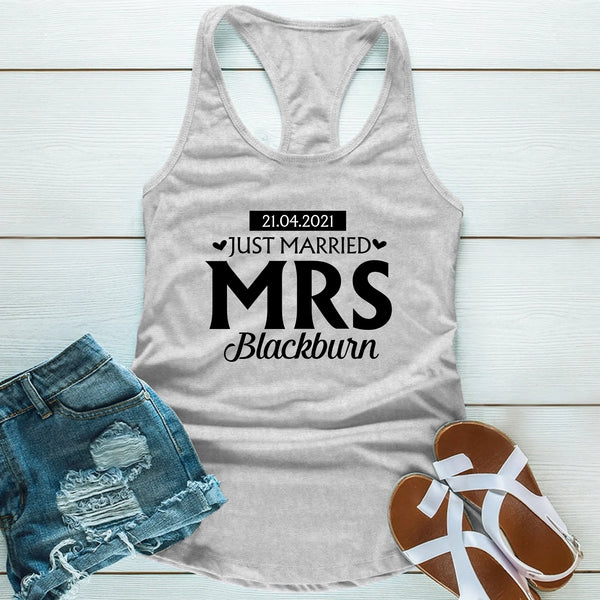 Just Married Shirts – Mr & Mrs Matching Honeymoon Tees