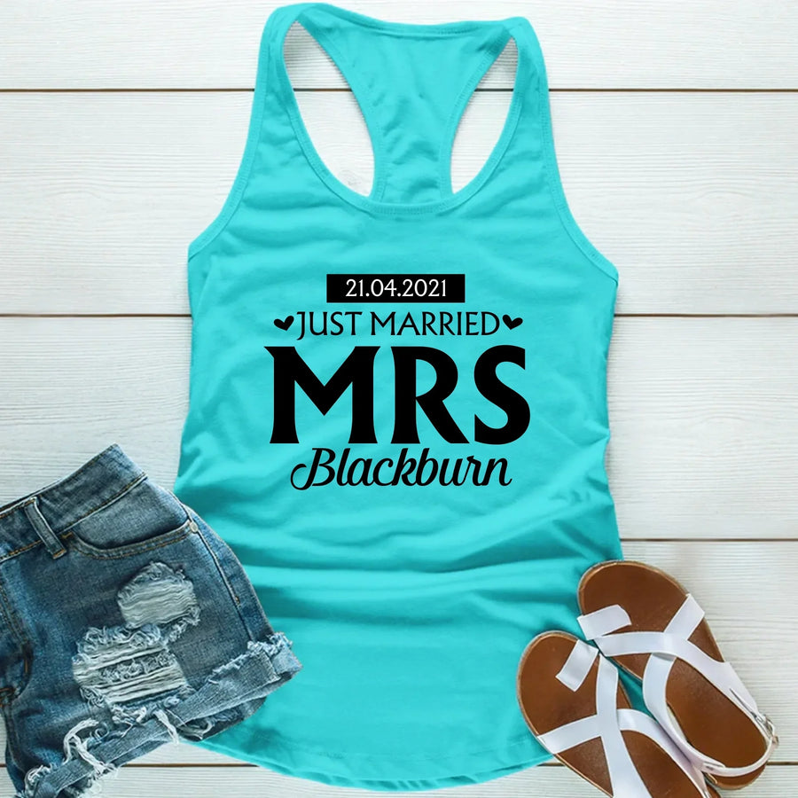Just Married Shirts – Mr & Mrs Matching Honeymoon Tees