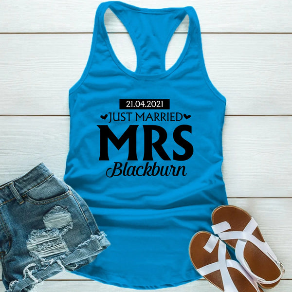 Just Married Shirts – Mr & Mrs Matching Honeymoon Tees