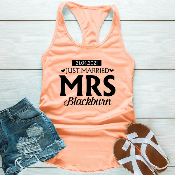 Just Married Shirts – Mr & Mrs Matching Honeymoon Tees