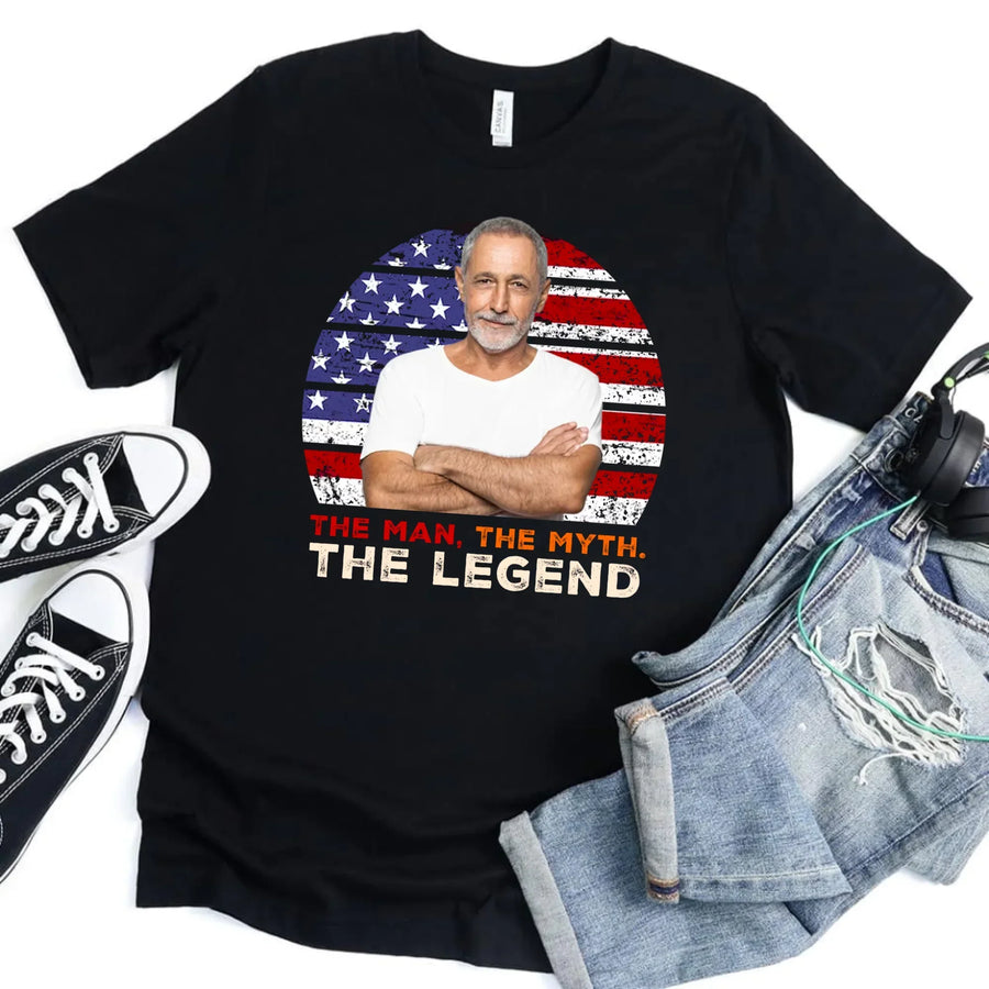 Dad, The Man, The Myth, The Legend Tee - Personalized Father's Day Shirt