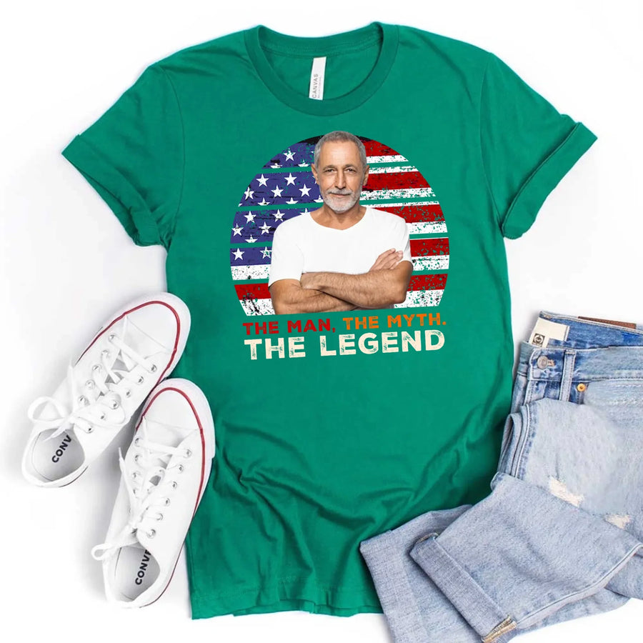 Dad, The Man, The Myth, The Legend Tee - Personalized Father's Day Shirt