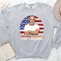 Dad, The Man, The Myth, The Legend Tee - Personalized Father's Day Shirt