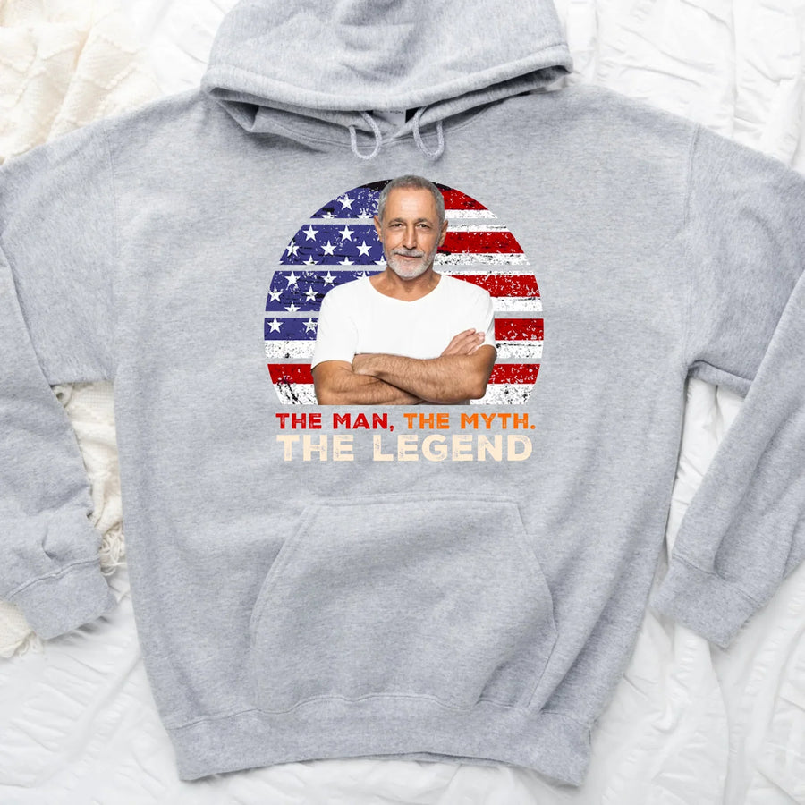 Dad, The Man, The Myth, The Legend Tee - Personalized Father's Day Shirt
