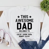 This Awesome Dad/Mom/Bro/Sis Belongs To Personalized Shirts
