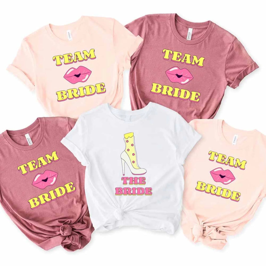 Team_Bride_&_The_Bride_Bachelorette Party Matching T-Shirts