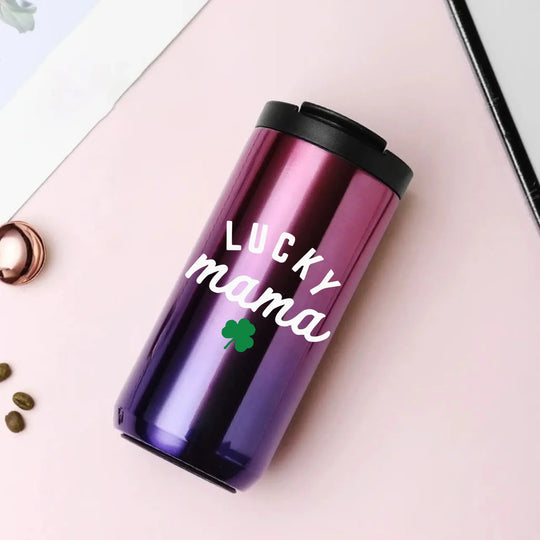 Lucky Mama Clover 14oz Coffee Tumbler