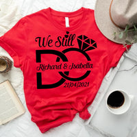 red t-shirt