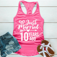 Just Married Years Ago Custom Tees