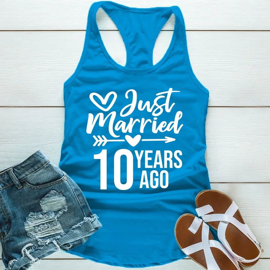 Just Married Years Ago Custom Tees