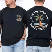 Even the Wind Obey Him Tee – Christian Graphic Shirt, Unisex Bible Verse Top
