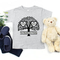 Camiseta personalizada del árbol genealógico