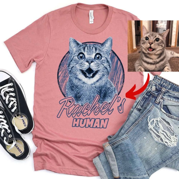 Customized Dog Sketch Shirt For Pet Parents