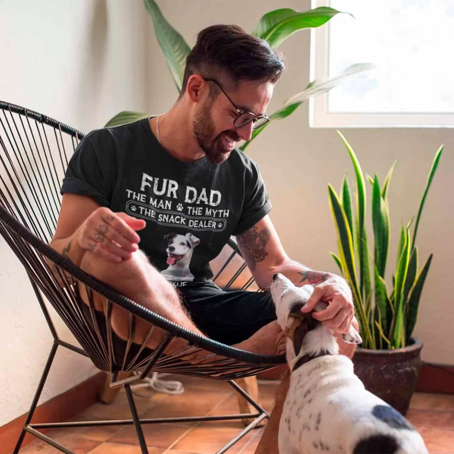 Fur Dad The Man The Myth The Snack Dealer For Dog Dad T-shirt