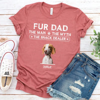 Fur Dad The Man The Myth The Snack Dealer For Dog Dad T-shirt