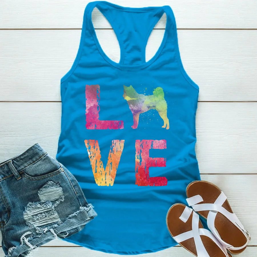 Watercolor Painting Love for Dogs Top