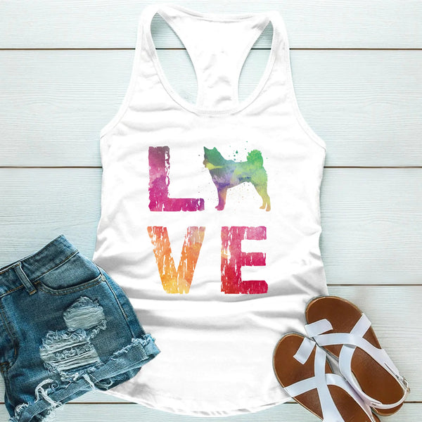 Pintura de acuarela Amor por los perros Top