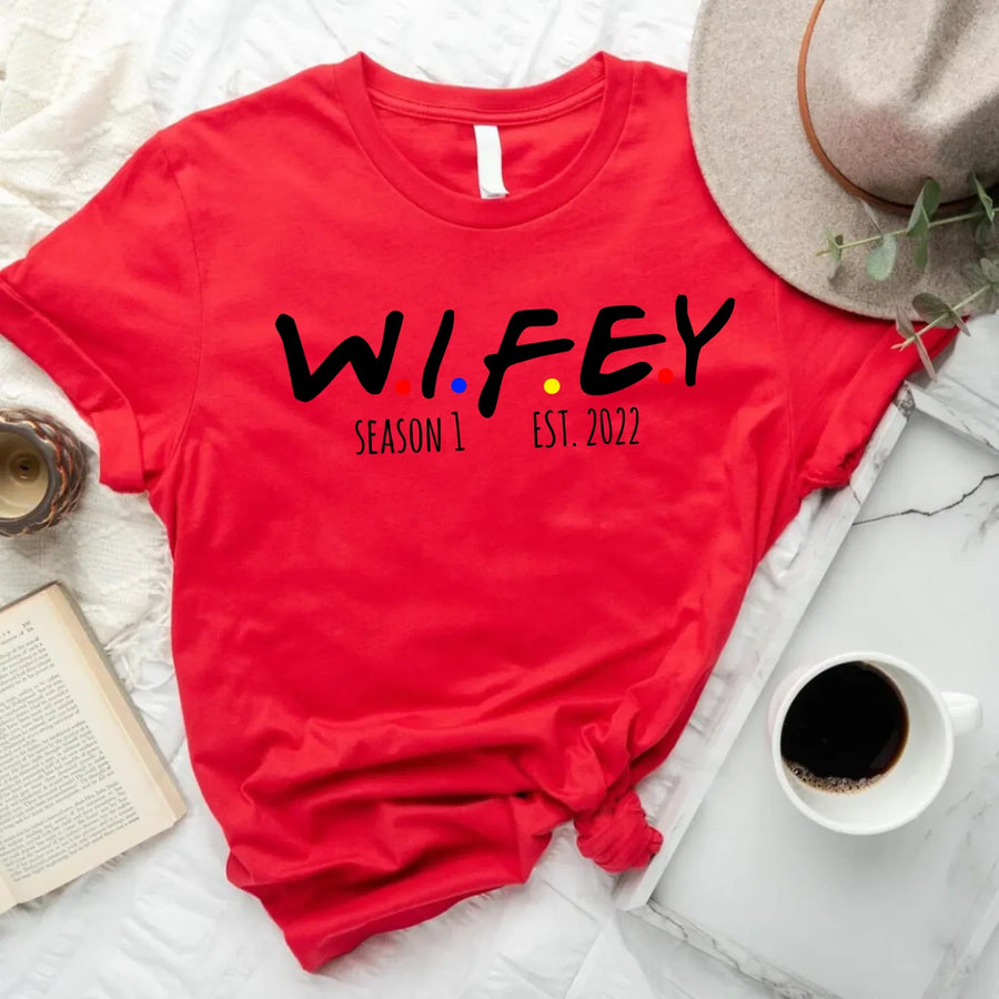 red t-shirt