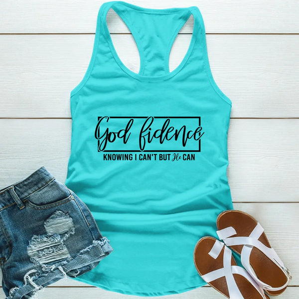 God-Fidence Christian T-Shirt – Faith Over Fear Inspirational Tee