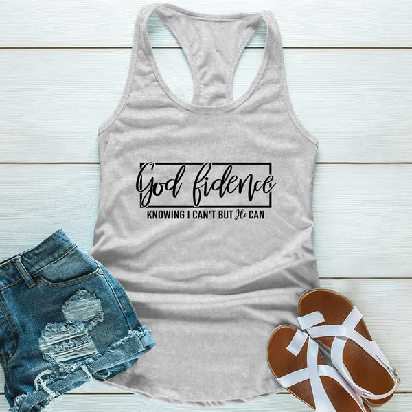 God-Fidence Christian T-Shirt – Faith Over Fear Inspirational Tee