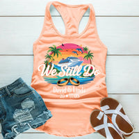 We Still Do Custom Anniversary Cruise Tank Tops Shirts, Years Married For Couples Celebration Tank Top
