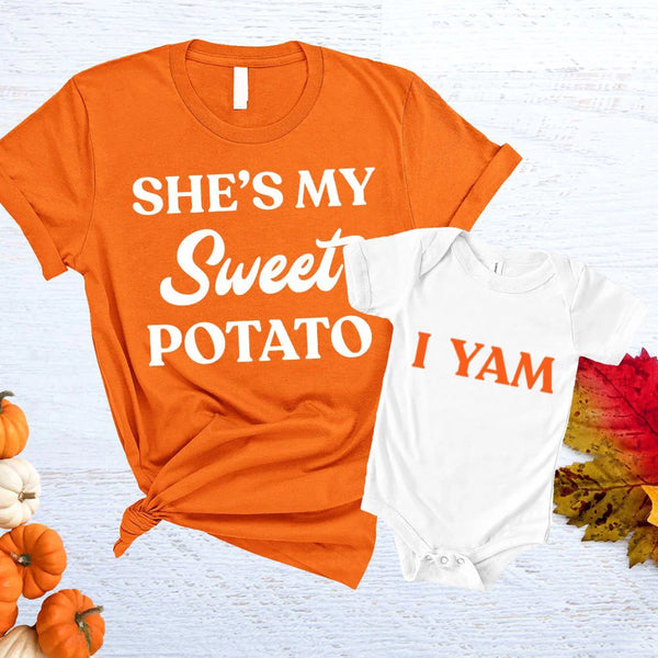 My Sweet Potato Mama/Dad & Mini T-shirt