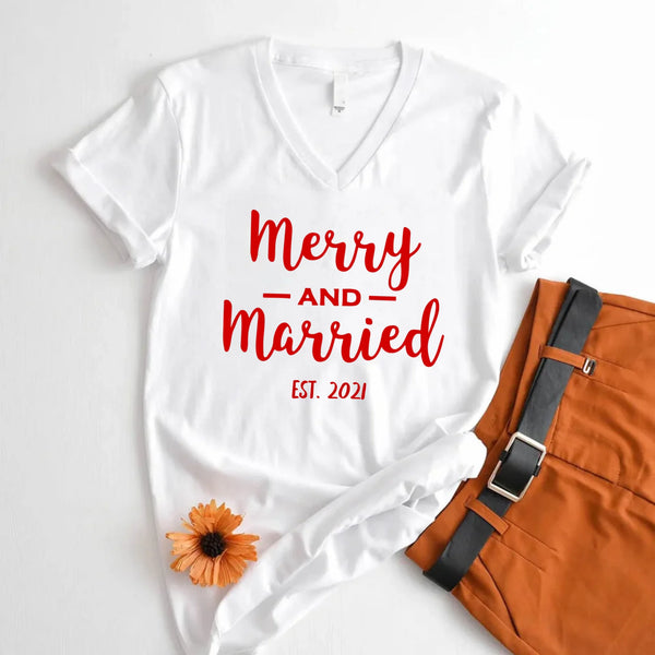 v-neck t-shirt white