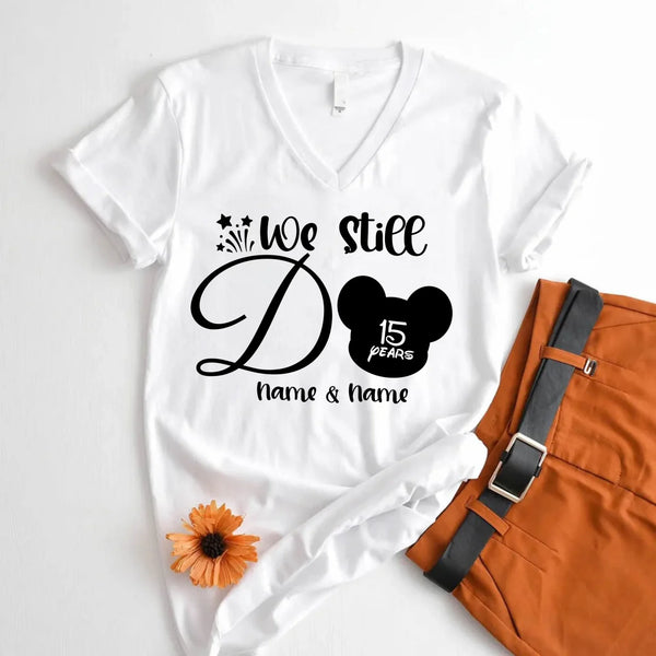 v-neck t-shirt white