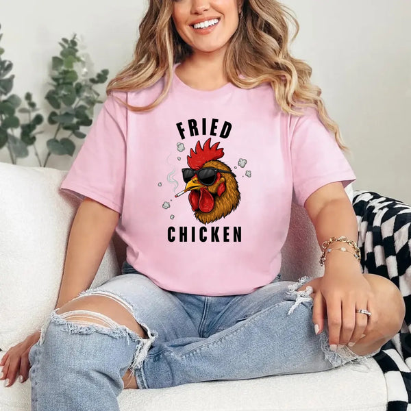 model pink t-shirt mockup-min