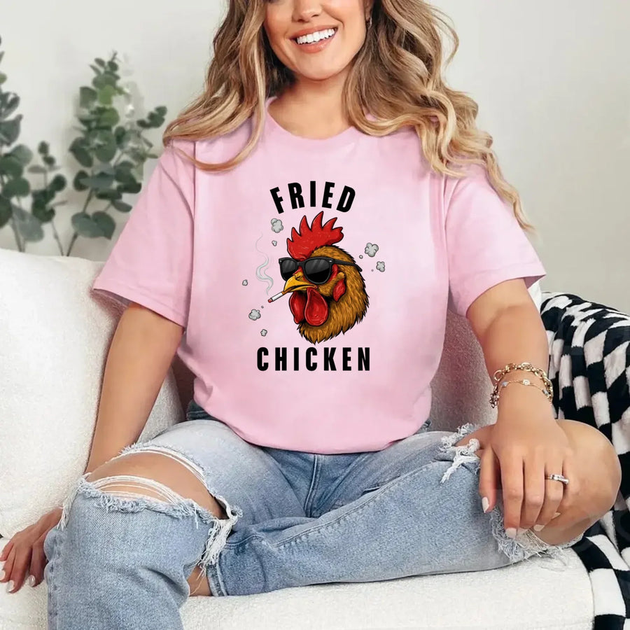 model pink t-shirt mockup-min