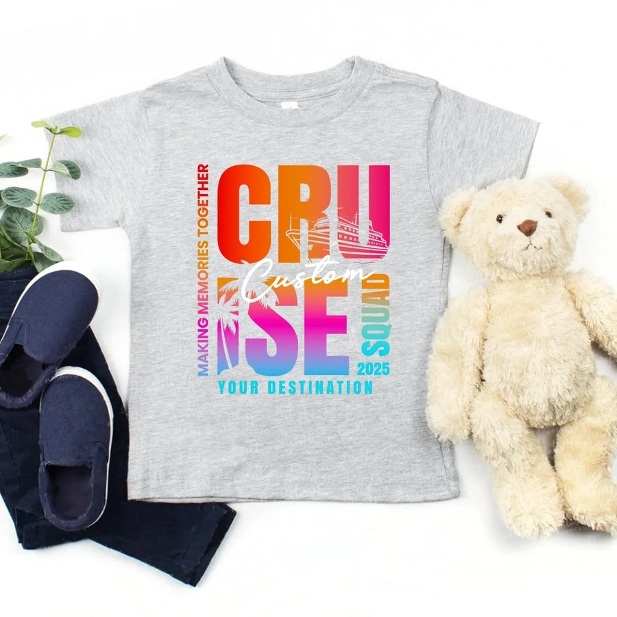 Cruise Squad 2026 Shirts Custom Matching Family Vacation Tees