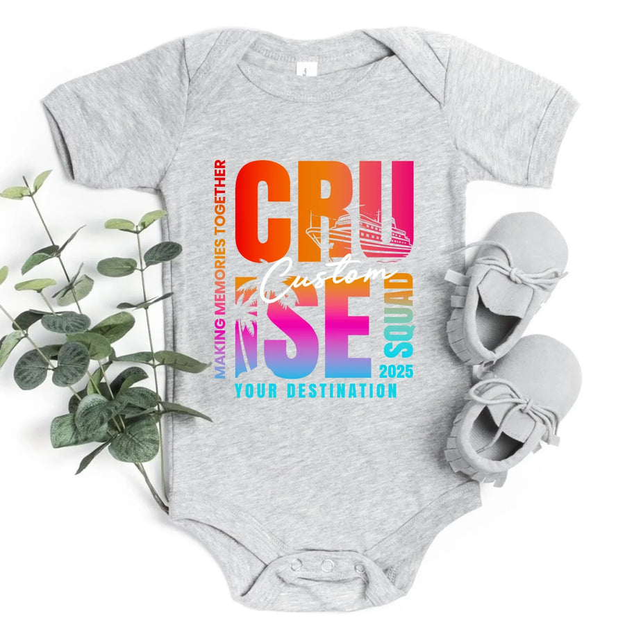 Cruise Squad 2026 Shirts Custom Matching Family Vacation Tees