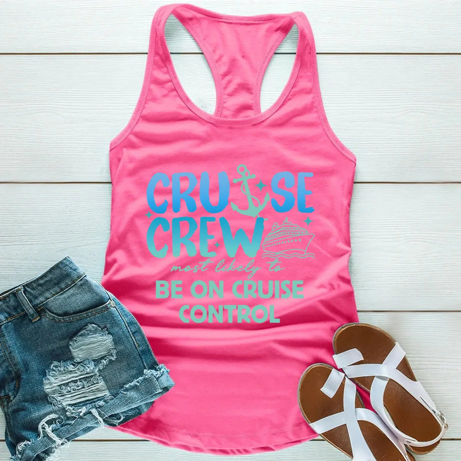 Funny Cruise Crew 2026 Trip Shirts - Matching Custom Family Vacation Tees