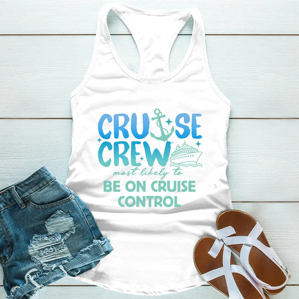 Funny Cruise Crew Trip Shirts - Matching Custom Family Vacation Tees