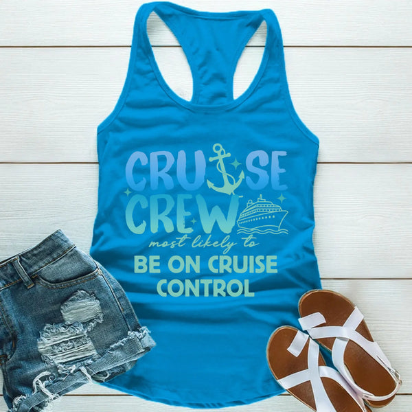 Funny Cruise Crew Trip Shirts - Matching Custom Family Vacation Tees
