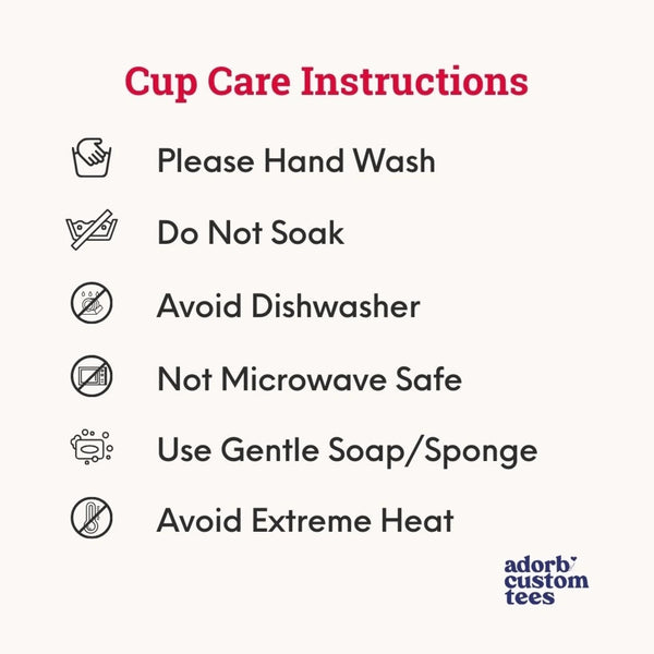 cup care instructions