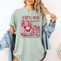 A Well Read Woman Comfort Colors - Book Lover Tee