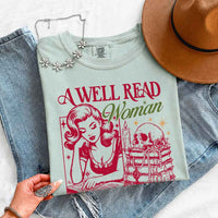 A Well Read Woman Comfort Colors - Book Lover Tee