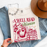 A Well Read Woman Comfort Colors - Book Lover Tee