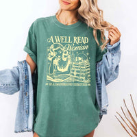 A Well Read Woman Comfort Colors - Book Lover Tee