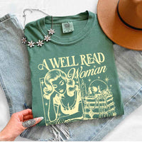 A Well Read Woman Comfort Colors - Book Lover Tee