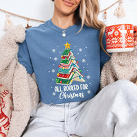 All Booked for Christmas Book Lover Comfort Colors T-Shirt
