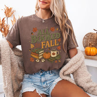 All Booked for Fall Comfort Colors T-Shirt | Cozy Book Lover Tee