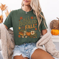 All Booked for Fall Comfort Colors T-Shirt | Cozy Book Lover Tee