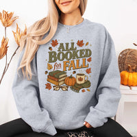 All Booked for Fall Sweatshirt | Cozy Book Lover Crewneck
